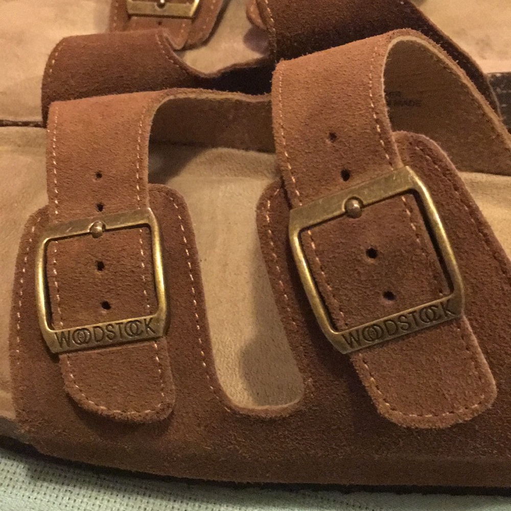 Woodstock Original Leather-Upper Sandal NEW Size 13 Dark Brown leather & Buckles - Picture 7 of 7